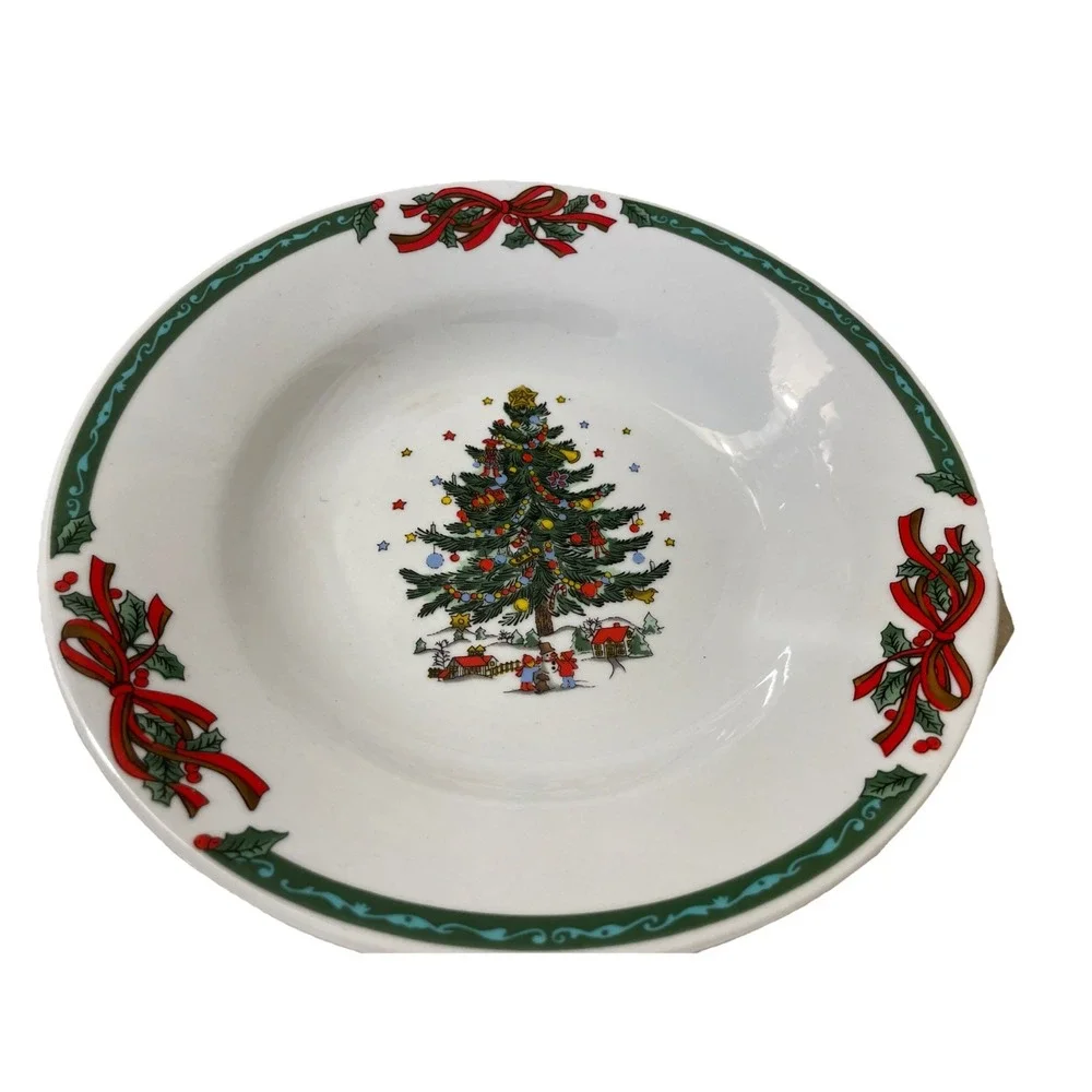 Christmas In The Park Soup Bowls Set Of Three 8 in